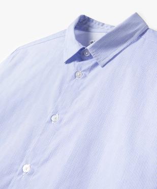 Chemise garçon à manches longues à fines rayures vue2 - GEMO (JUNIOR) - GEMO
