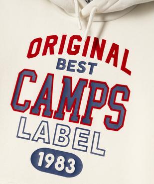 Sweat à capuche avec inscriptions garçon - Camps United vue4 - CAMPS - GEMO