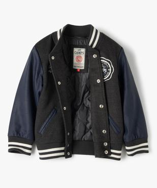 Blouson teddy garçon bicolore – Camps United vue3 - CAMPS UNITED - GEMO
