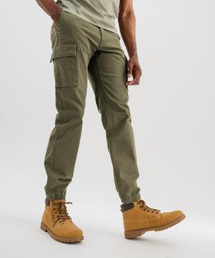 Pantalon cargo coupe straight en coton stretch homme vue5 - GEMO (HOMME) - GEMO