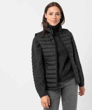 Doudoune sans manches avec col montant femme vue1 - GEMO 4G FEMME - GEMO