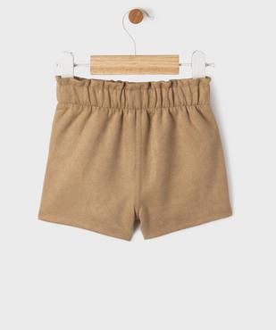 Ensemble 2 pièces short en suédine + collant épais bébé fille - LuluCastagnette vue4 - LULUCASTAGNETTE - GEMO