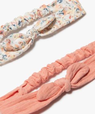 Bandeaux à cheveux fille avec nœud (lot de 2) vue2 - GEMO (ACCESS) - GEMO
