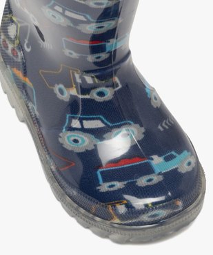 Bottes de pluie bébé garçon à semelle lumineuse avec anses vue7 - BUGGY - GEMO