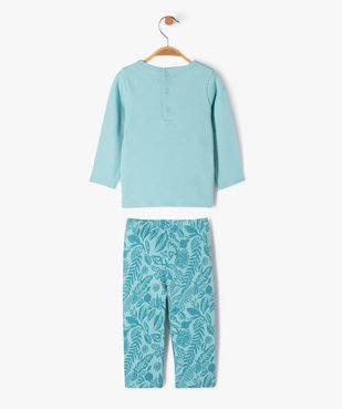 Pyjama 2 pièces en jersey imprimé bébé vue3 - GEMO 4G BEBE - GEMO