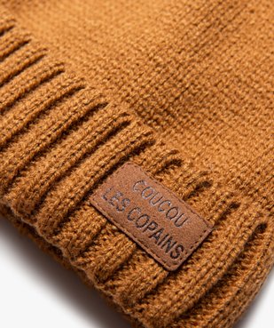 Ensemble bonnet et snood doublés polaire bébé garçon vue2 - GEMO(BEBE DEBT) - GEMO