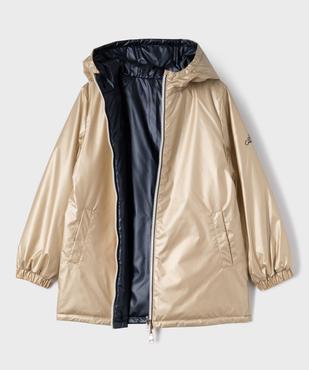 Manteau imperméable à capuche réversible fille - LuluCastagnette vue2 - LULUCASTAGNETTE - GEMO