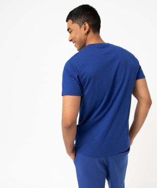 Tee-shirt homme à manches courtes à motif vue3 - GEMO (HOMME) - GEMO