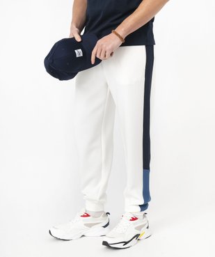 Jogging en maille à bandes contrastantes homme vue1 - GEMO (HOMME) - GEMO