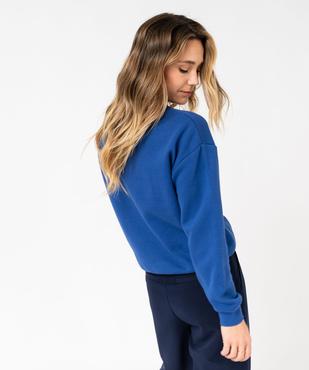 Sweat molletonné avec inscription sur le buste femme - LuluCastagnette vue4 - LULUCASTAGNETTE - GEMO