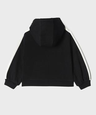 Sweat à capuche et fermeture zippée fille vue3 - GEMO 4G FILLE - GEMO