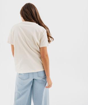 Tee-shirt manches courtes avec motif désert femme vue4 - GEMO 4G FEMME - GEMO