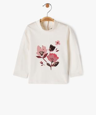 Tee-shirt manches longues et col roulé imprimé bébé fille vue1 - GEMO(BEBE DEBT) - GEMO