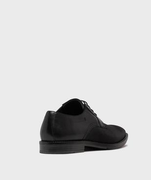 Derbies bimatières à semelle intérieure cuir homme  - Tanéo vue4 - TANEO - GEMO