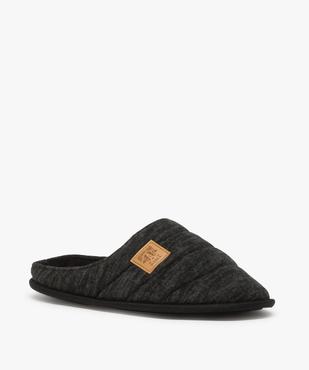 Chaussons homme mules plates en jersey moelleux vue2 - GEMO(HOMWR HOM) - GEMO