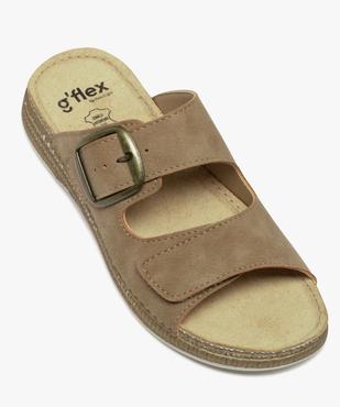 Mules confort à semelle intérieure cuir et petit talon compensé femme vue5 - G'FLEX - GEMO