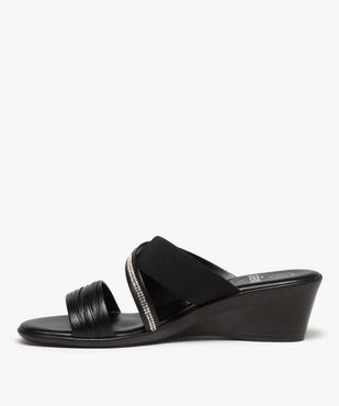 Sandale femme confort multi-brides forme mule vue3 - GEMO (CONFORT) - GEMO