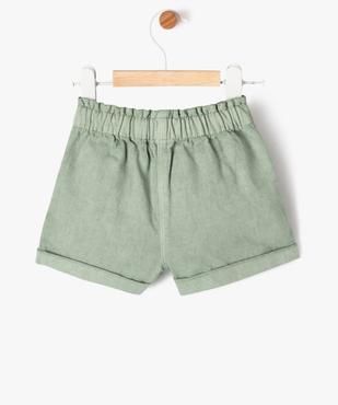 Short en toile ample à taille élastiquée bébé fille - LuluCastagnette vue4 - LULUCASTAGNETTE - GEMO