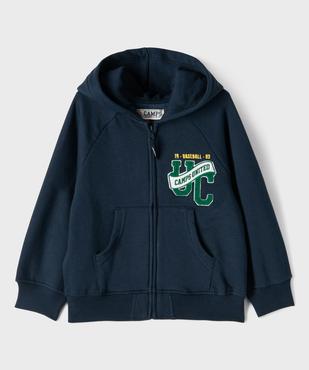 Sweat zippé à capuche grand imprimé dos garçon - Camps United vue1 - CAMPS GEMO FOR GOOD - GEMO