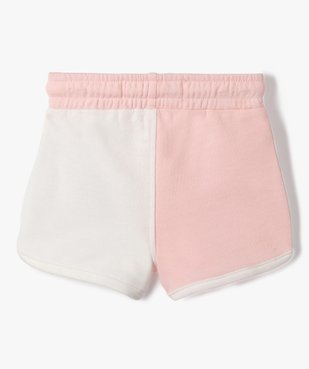 Short bébé fille en molleton look rétro - Camps United vue3 - CAMPS UNITED - GEMO