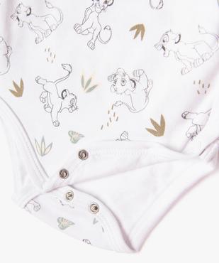 Body manches longues ouverture devant bébé - Disney (lot de 2) vue3 - DISNEY BABY - GEMO