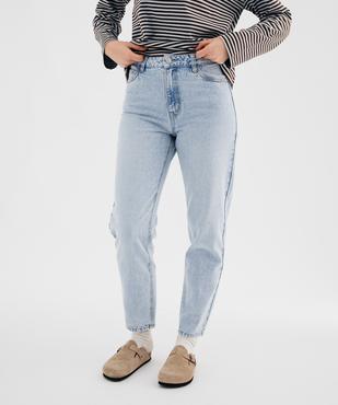 Jean mom taille haute femme vue1 - GEMO(FEMME PAP) - GEMO