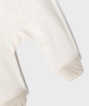 Pyjama 2 pièces en velours à motif zèbre bébé garçon vue1 - GEMO 4G BEBE - GEMO