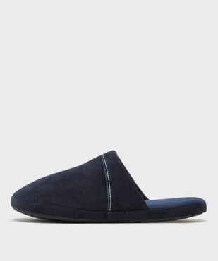 Chaussons mules en toile doublée velours homme vue3 - GEMO(HOMWR HOM) - GEMO