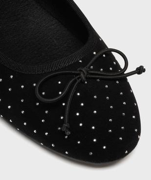 Ballerines en suédine avec strass femme - Follow Me vue6 - FOLLOW ME - GEMO