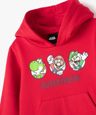 Sweat à capuche avec motifs colorés garçon - Super Mario vue2 - MARIO - GEMO