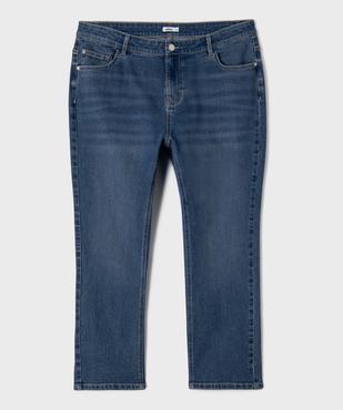 Pantacourt droit en denim stretch femme grande taille vue1 - GEMO (G TAILLE) - GEMO