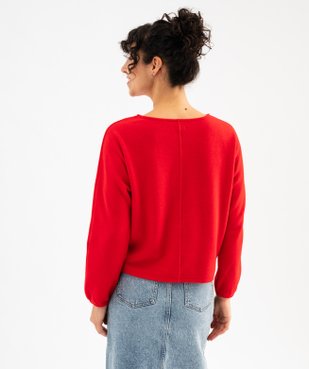 Pull fin à manches chauve-souris femme  vue4 - PREMIER PRIX BY GEMO - GEMO
