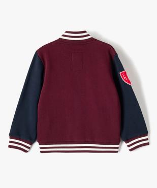 Sweat molletonné avec manches contrastantes garçon - Camps United vue4 - CAMPS UNITED - GEMO