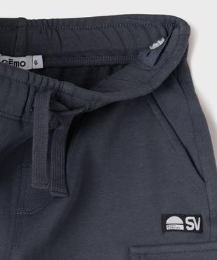 Bermuda cargo en maille French Terry garçon vue3 - GEMO (ENFANT) - GEMO
