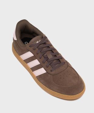 Baskets basses en cuir suédé Breaknet Sleek femme - Adidas vue5 - ADIDAS - GEMO