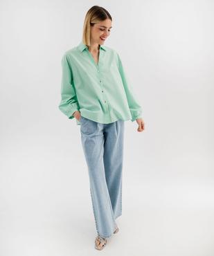 Jean large à pinces en denim léger femme - LuluCastagnette vue4 - LULUCASTAGNETTE - GEMO