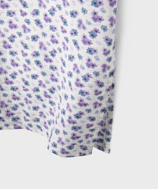 Robe midi satinée à fleurs fille vue2 - GEMO (JUNIOR) - GEMO