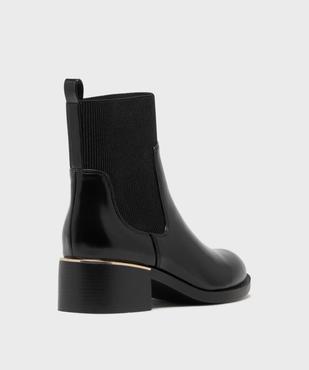 Boots avec tige en élastique côtelé femme - Valentina Baldano vue4 - VALENTINA BALDA - GEMO