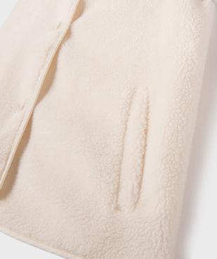 Gilet sans manche en maille sherpa fille vue2 - GEMO (JUNIOR) - GEMO