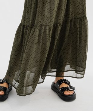 Jupe ample imprimée à fronces femme vue2 - GEMO(FEMME PAP) - GEMO