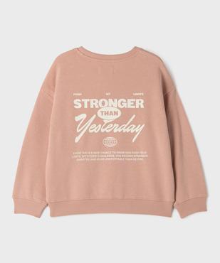 Sweat en molleton imprimé devant et dos garçon vue3 - GEMO 4G GARCON - GEMO