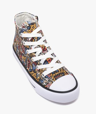 Baskets montantes en toile imprimée fille - Buggyshoes vue5 - BUGGY GEMO FOR GOOD - GEMO