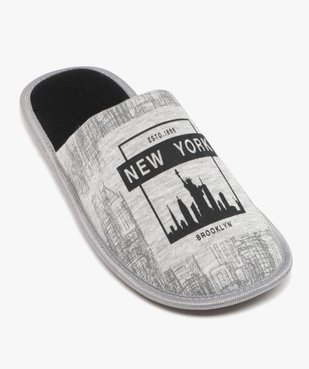 Chaussons homme mules en jersey New-York vue5 - GEMO 4G HOMME - GEMO