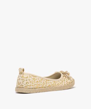 Ballerines en toile imprimée à semelle de corde femme vue5 - FOLLOW ME G4G - GEMO