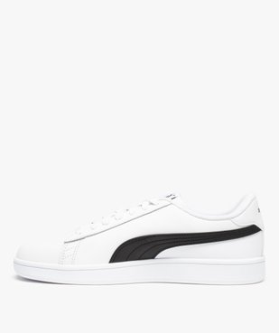Baskets homme dessus cuir bicolore – Puma Smash vue3 - PUMA - GEMO