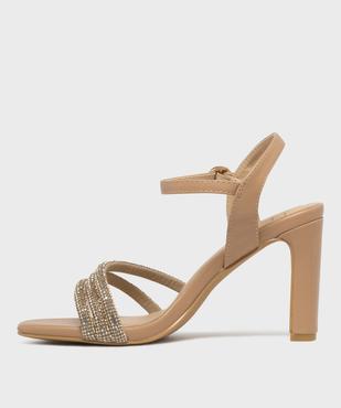 Sandales à talon avec brides à strass femme - Valentina Baldano vue3 - VALENTINA BALDA - GEMO