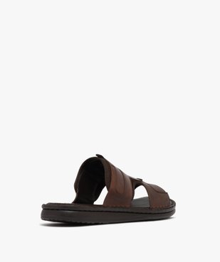 Mules homme causal dessus en cuir ajouré vue4 - GEMO (CASUAL) - GEMO