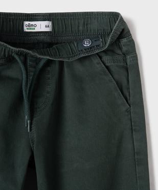 Pantalon jogger avec taille élastique ajustable garçon vue2 - GEMO (ENFANT) - GEMO