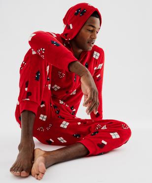 Combinaison pyjama polaire Noël homme vue5 - GEMO(HOMWR HOM) - GEMO
