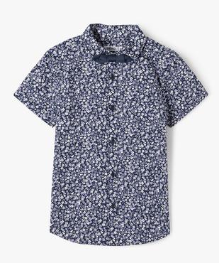 Chemise à manches courtes fleurie et noeud papillon amovible garçon vue2 - GEMO (ENFANT) - GEMO